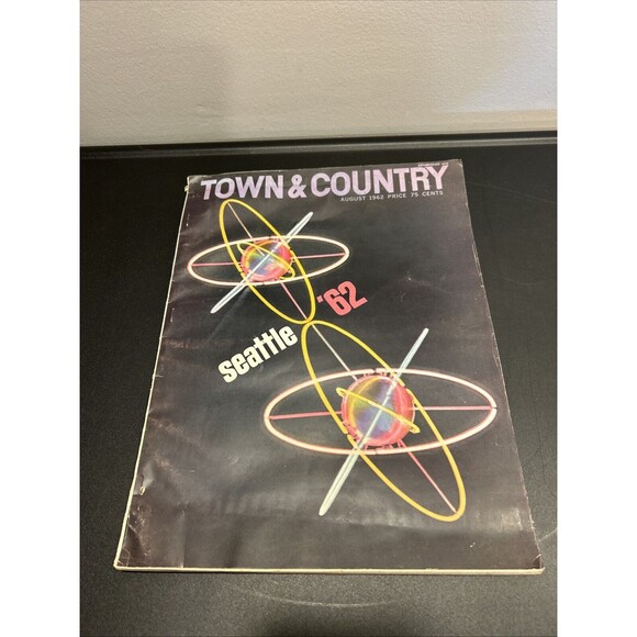 Town & and Country Magazine August 1962 Seattle Worlds Fair Vintage - Picture 1 of 9